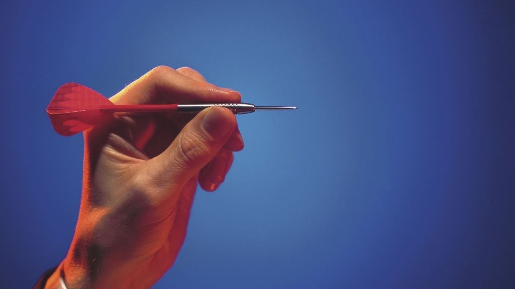 Holding a Steel Tip Darts